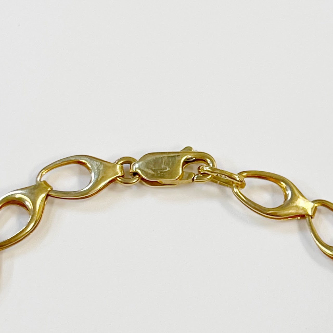 14K Gold Horsebit Link Bracelet