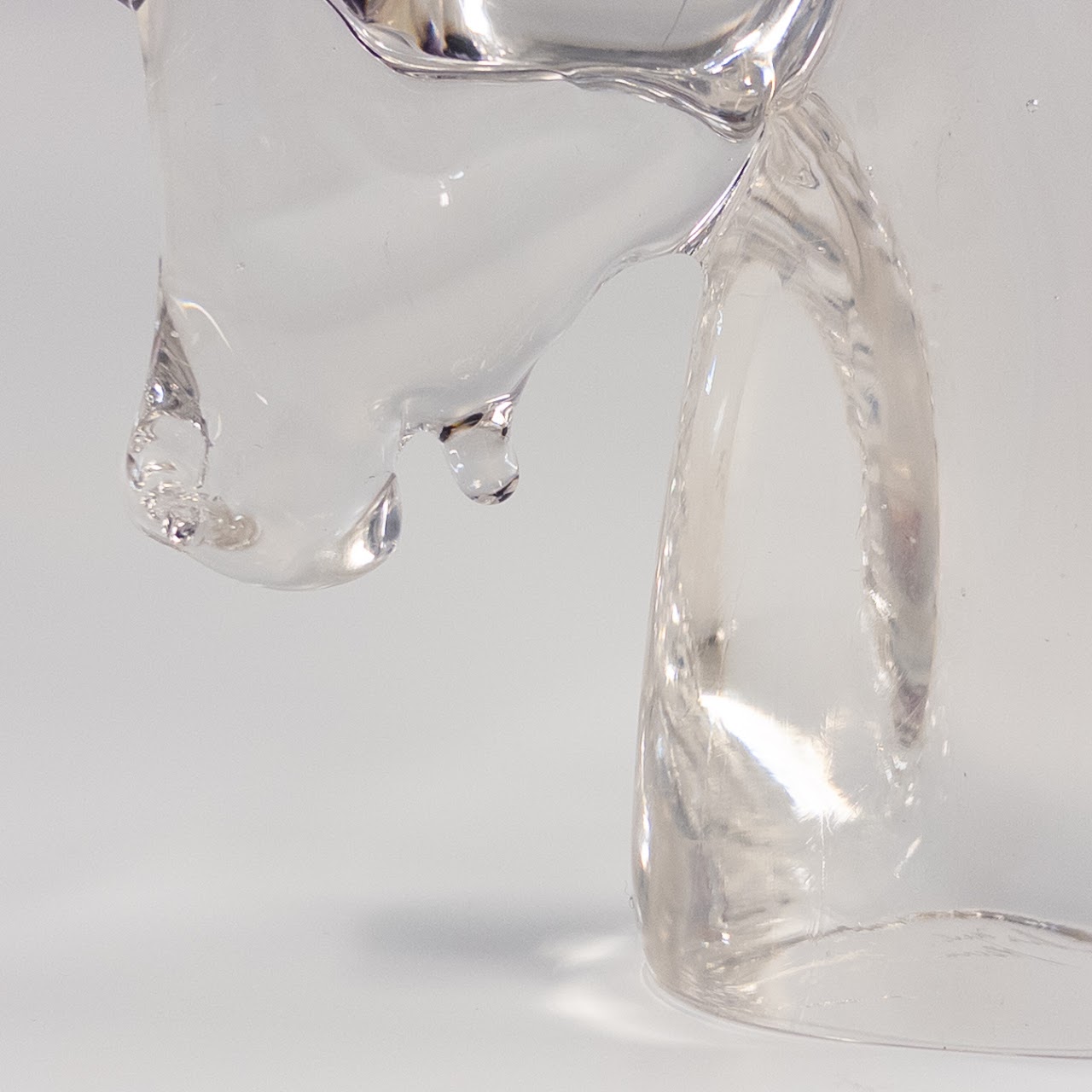 Archimede Seguso Murano Art Glass Unicorn Head