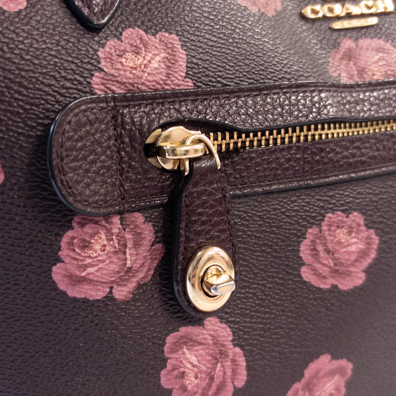 Coach Taylor Tote With Rose Print