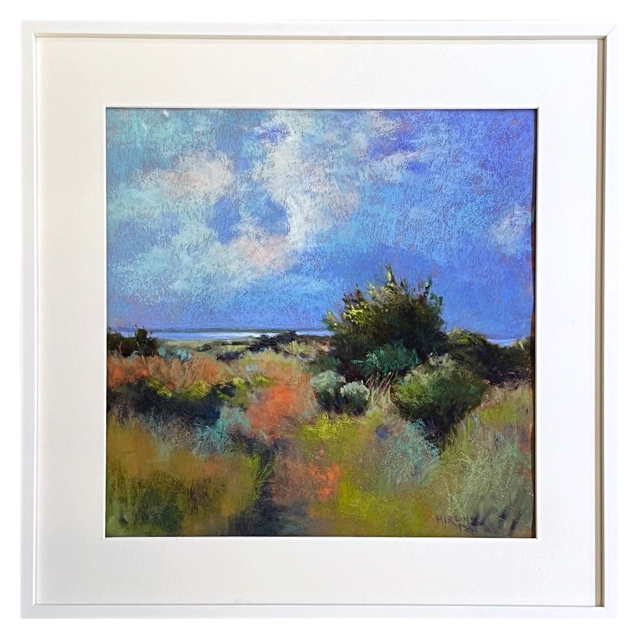 Jean Hirons 'Rehoboth Bay #1' Signed Pastel Landscape Drawing, 2022