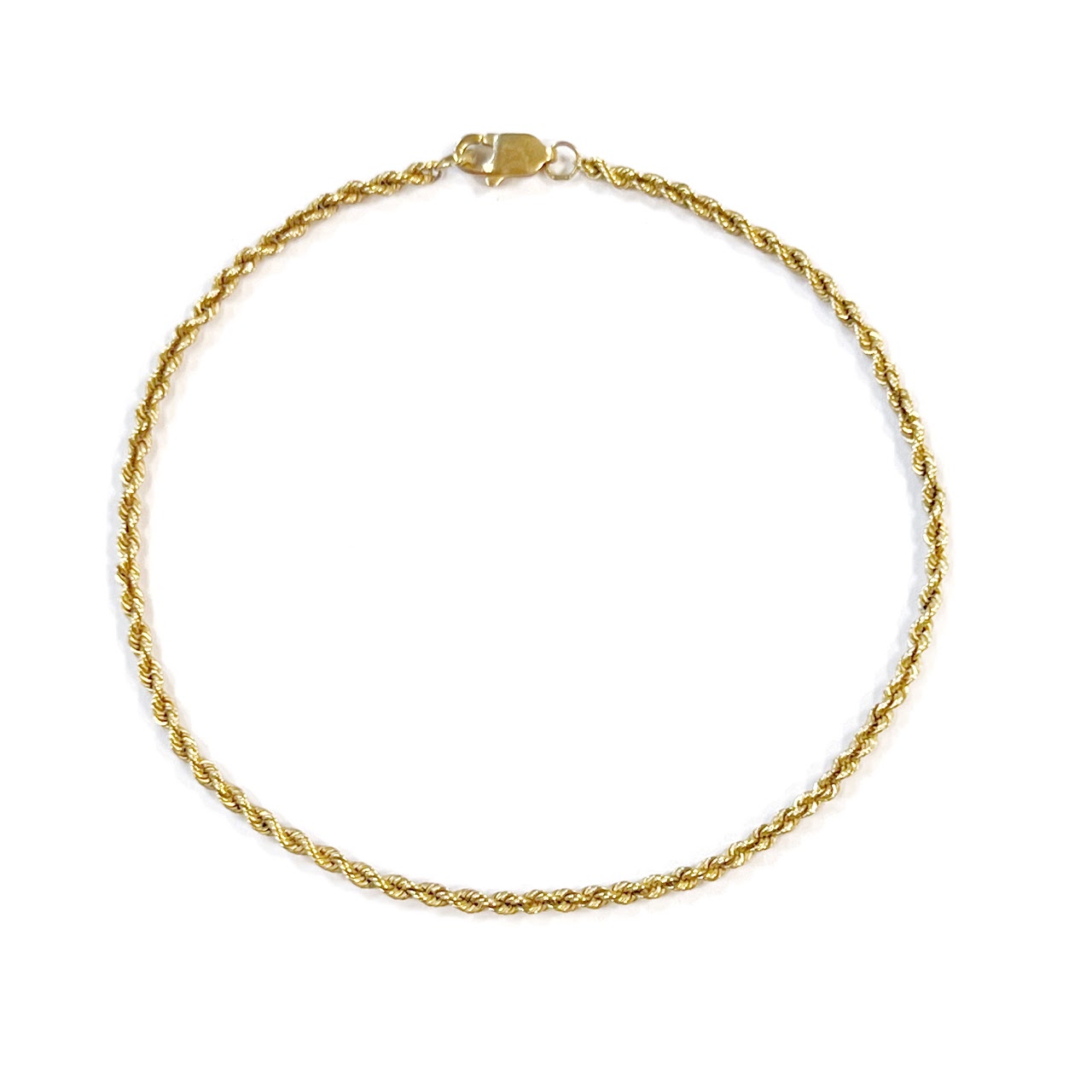 14K Gold Twist Chain Bracelet