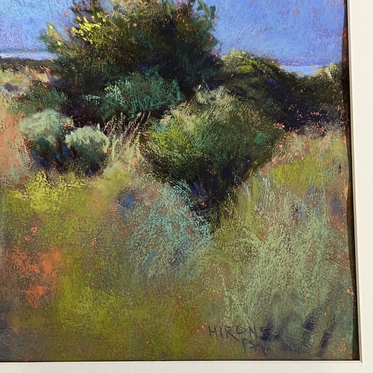 Jean Hirons 'Rehoboth Bay #1' Signed Pastel Landscape Drawing, 2022