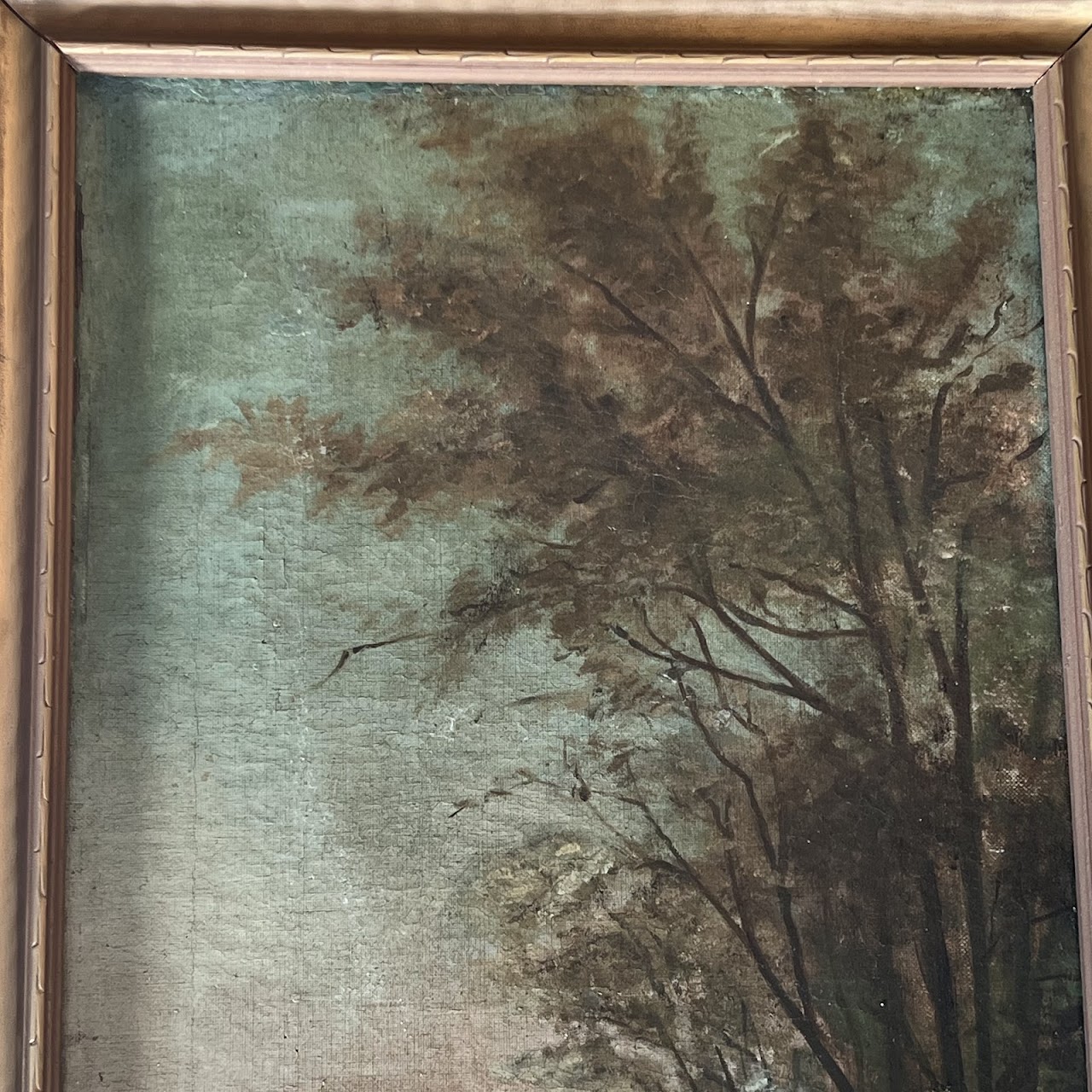 Late 19th-Early 20th C. Pastoral Oil Painting