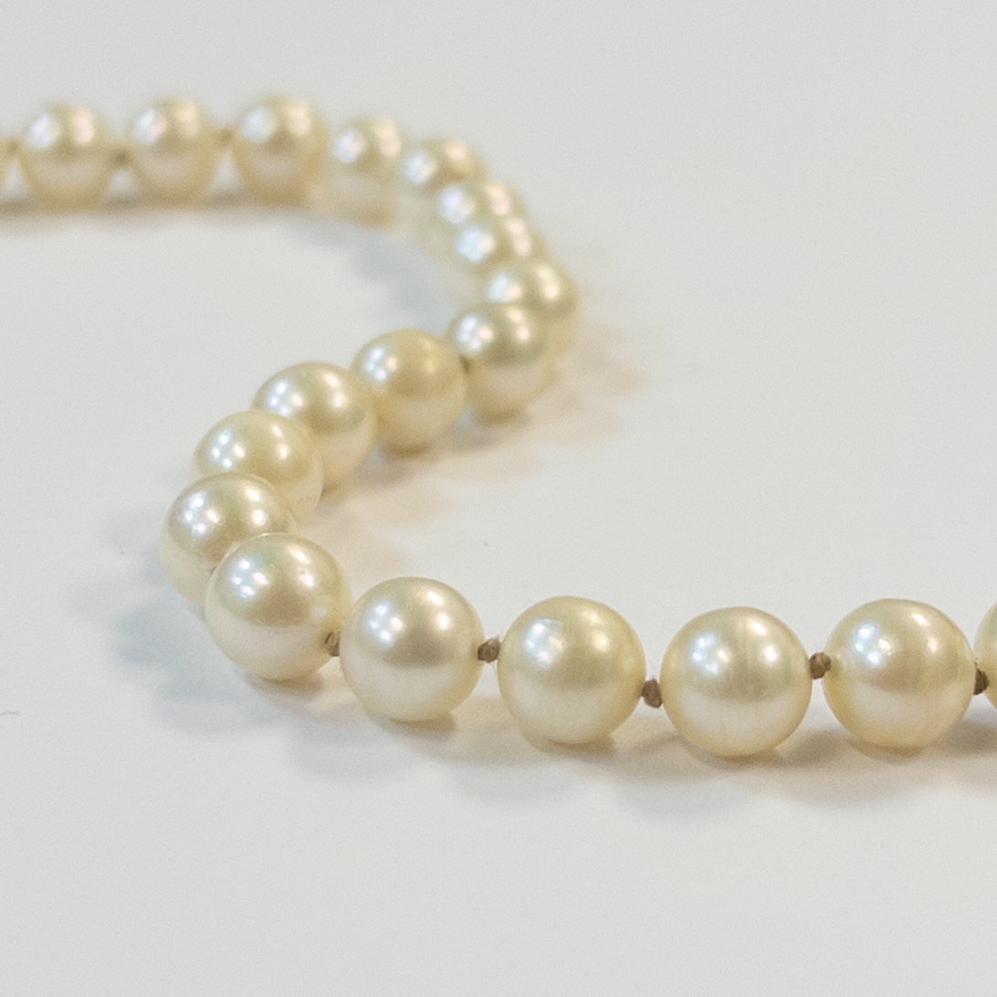 Pearl and 14K Gold Strand Bracelet