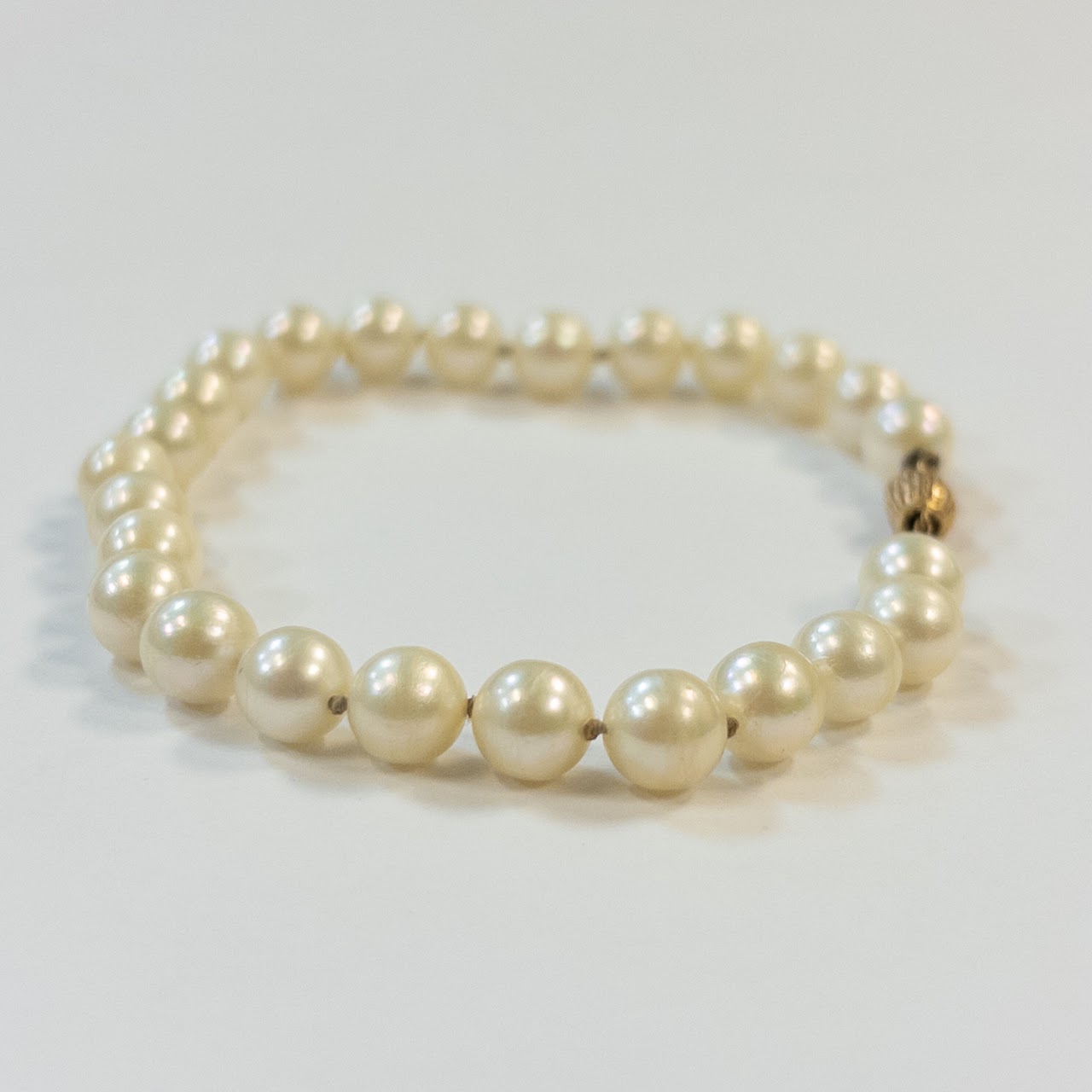 Pearl and 14K Gold Strand Bracelet