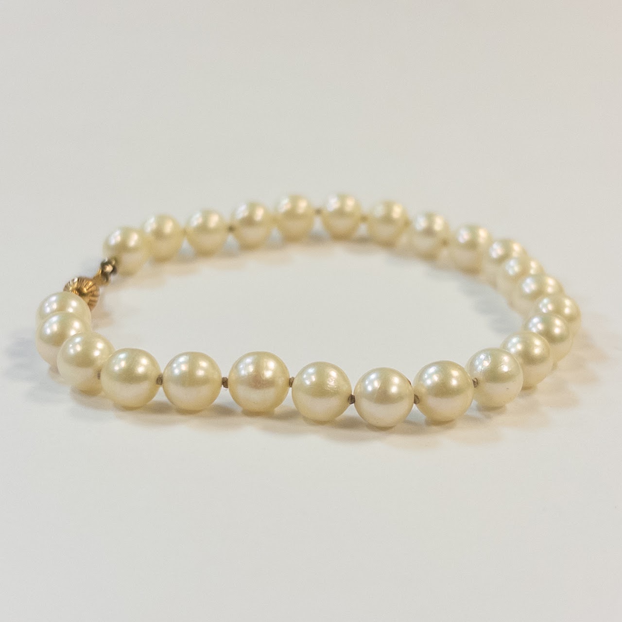 Pearl and 14K Gold Strand Bracelet