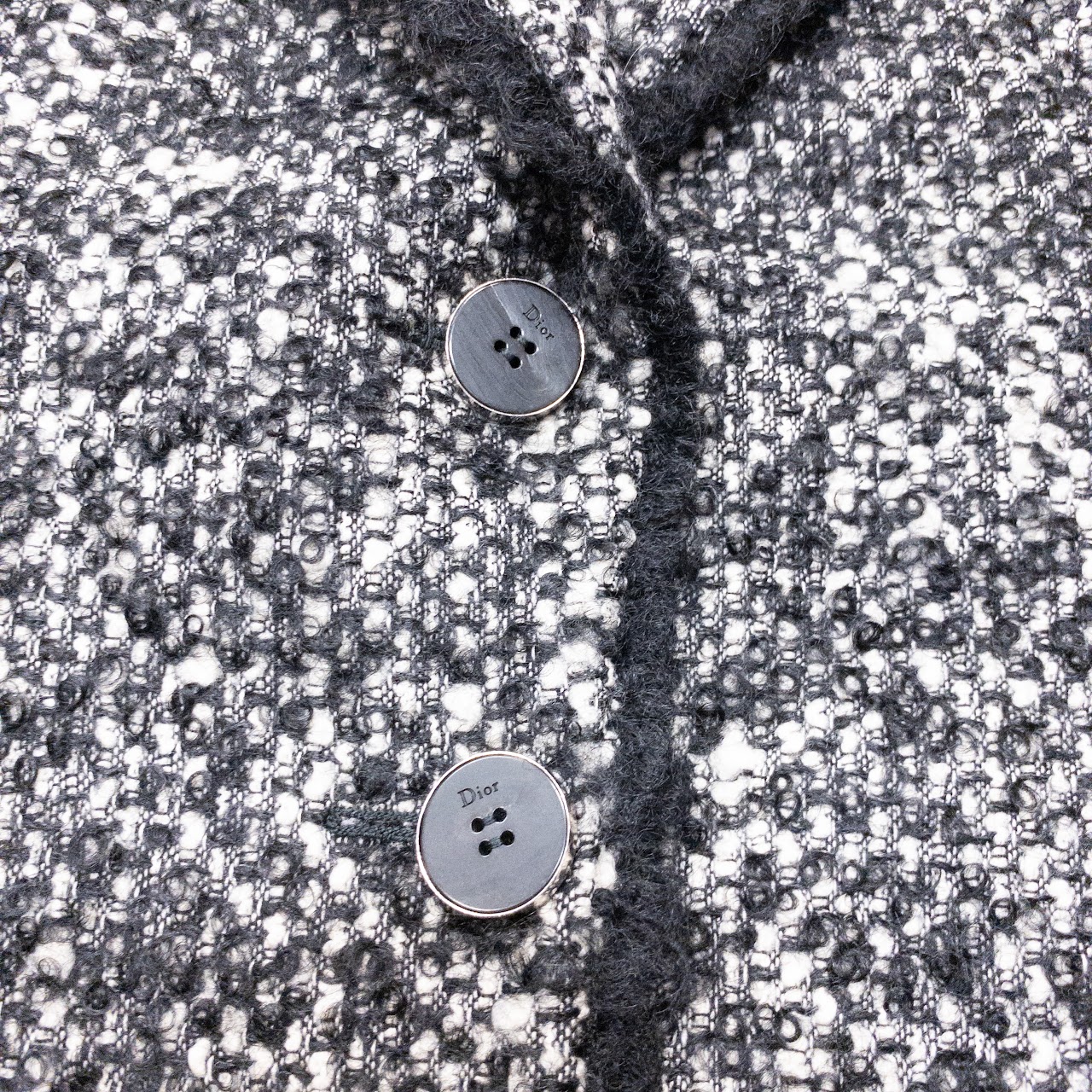 Christian Dior Black & White Tweed Jacket