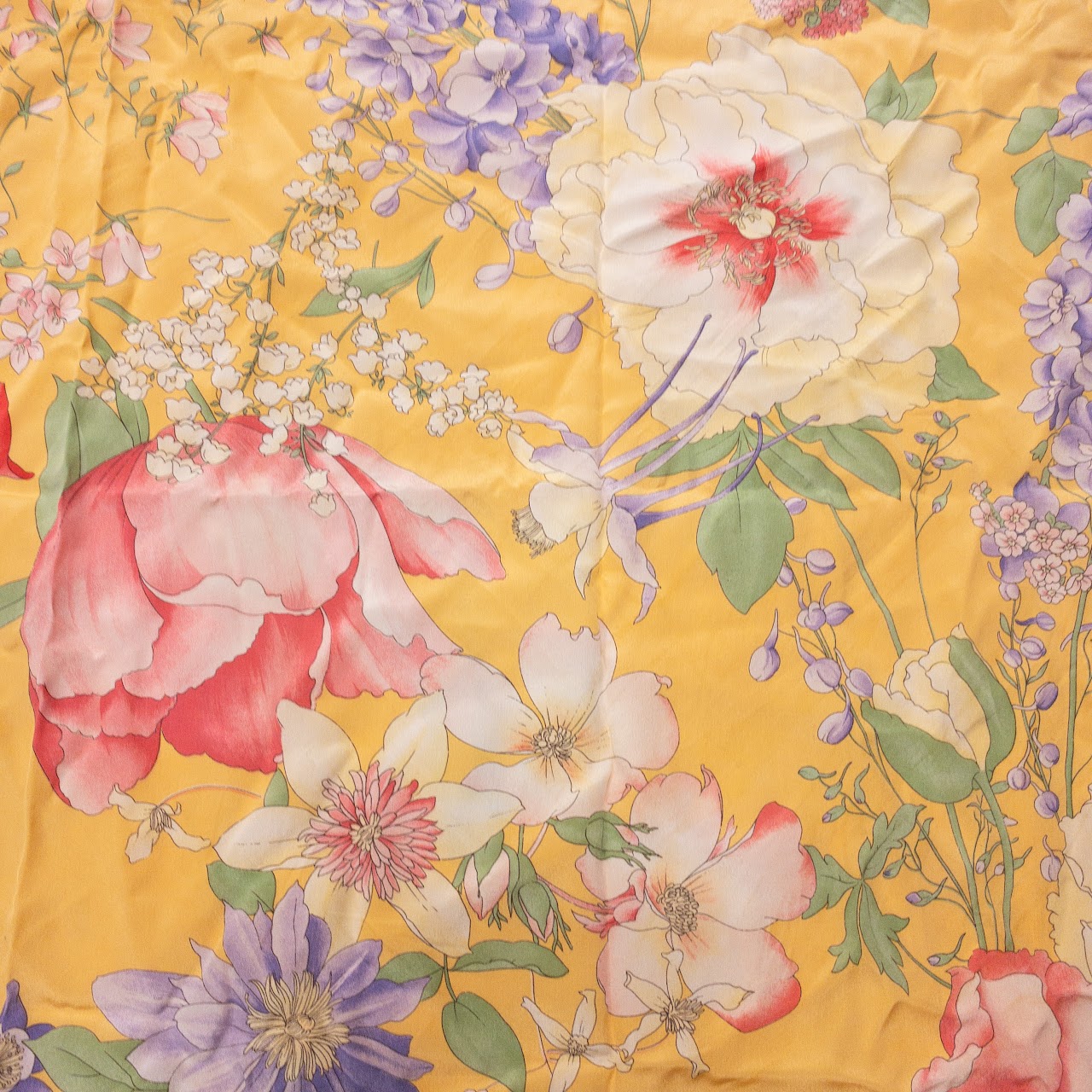 Valentino Silk Floral Scarf