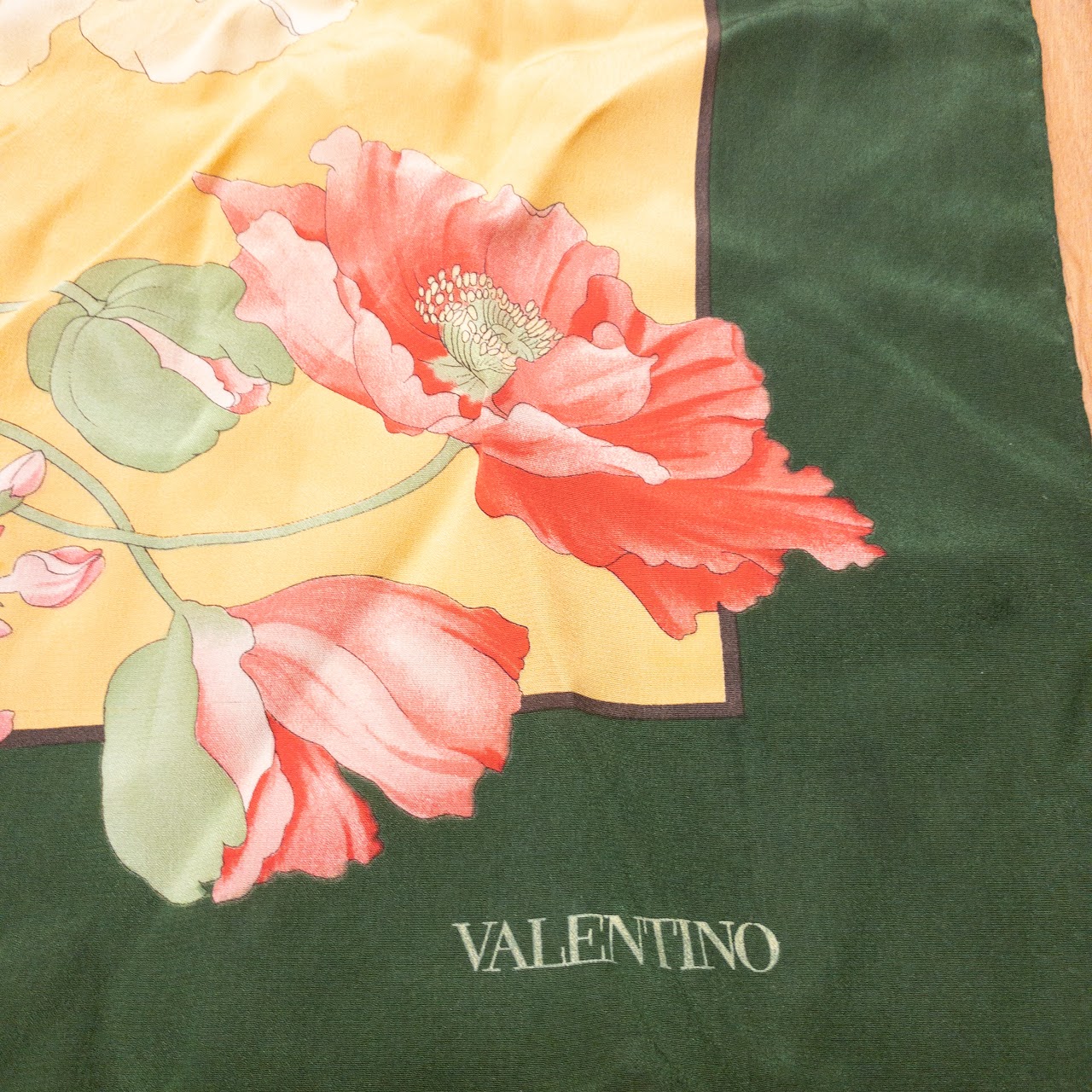 Valentino Silk Floral Scarf