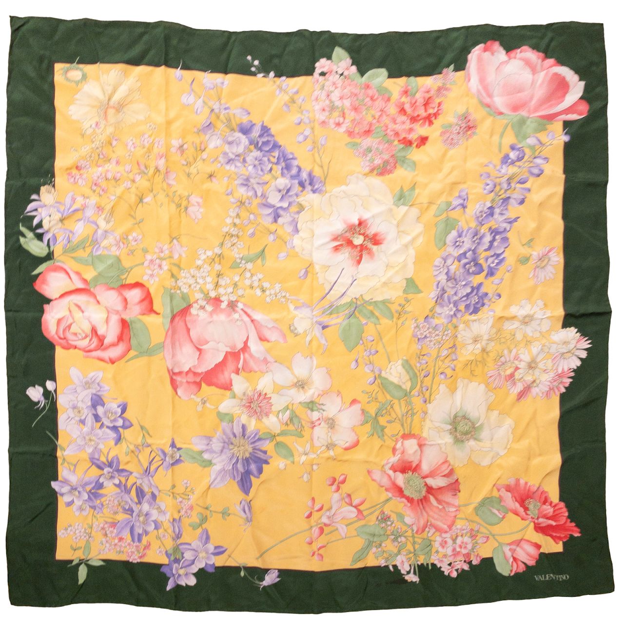 Valentino Silk Floral Scarf