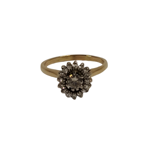 14K Gold & Moissanite Ring