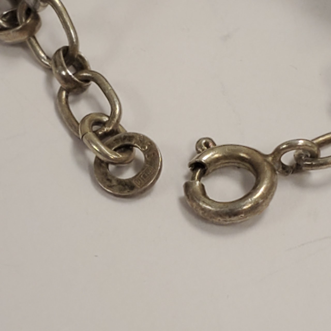 800 Silver Vintage Charm Bracelet