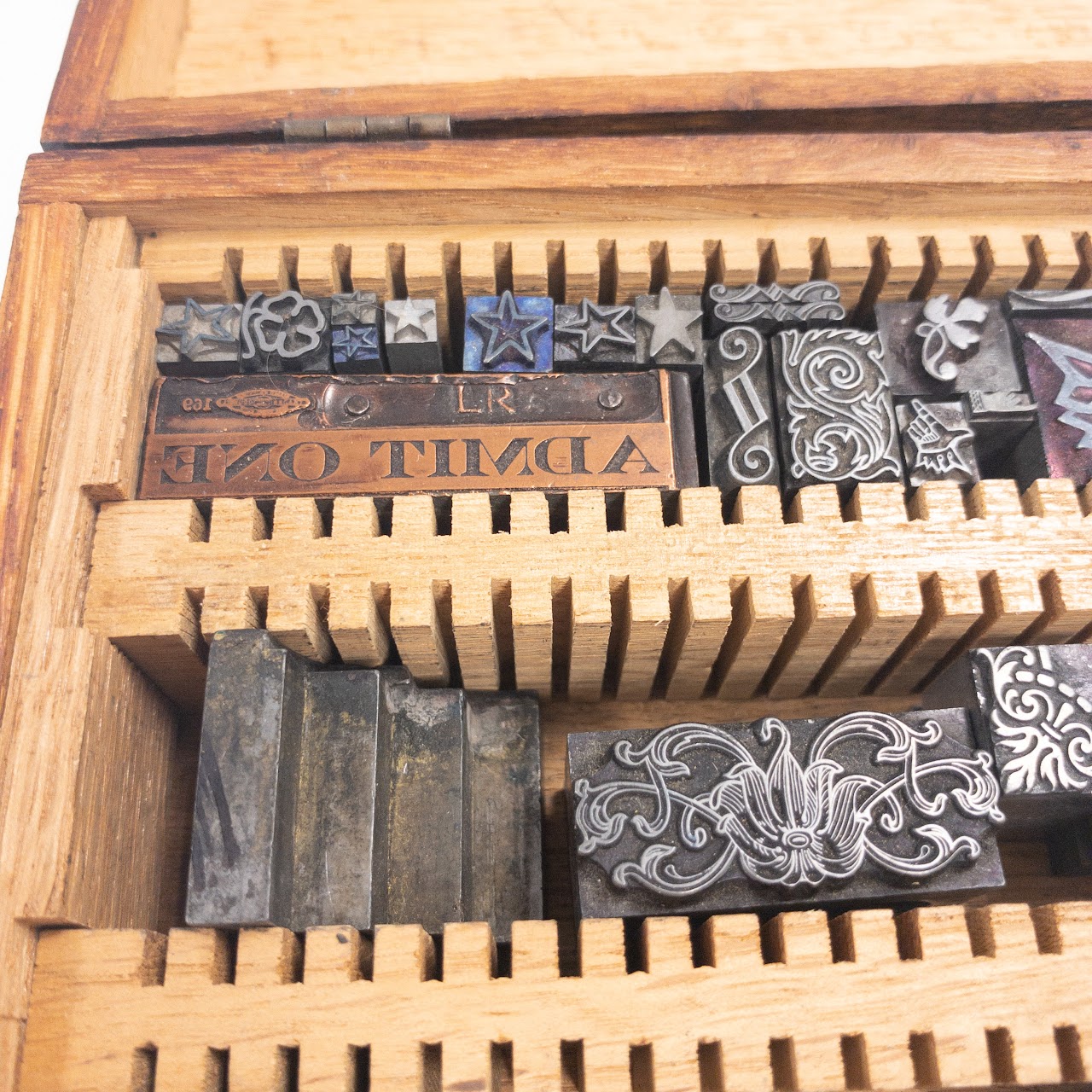 Type Press Stamp Lot & Trays