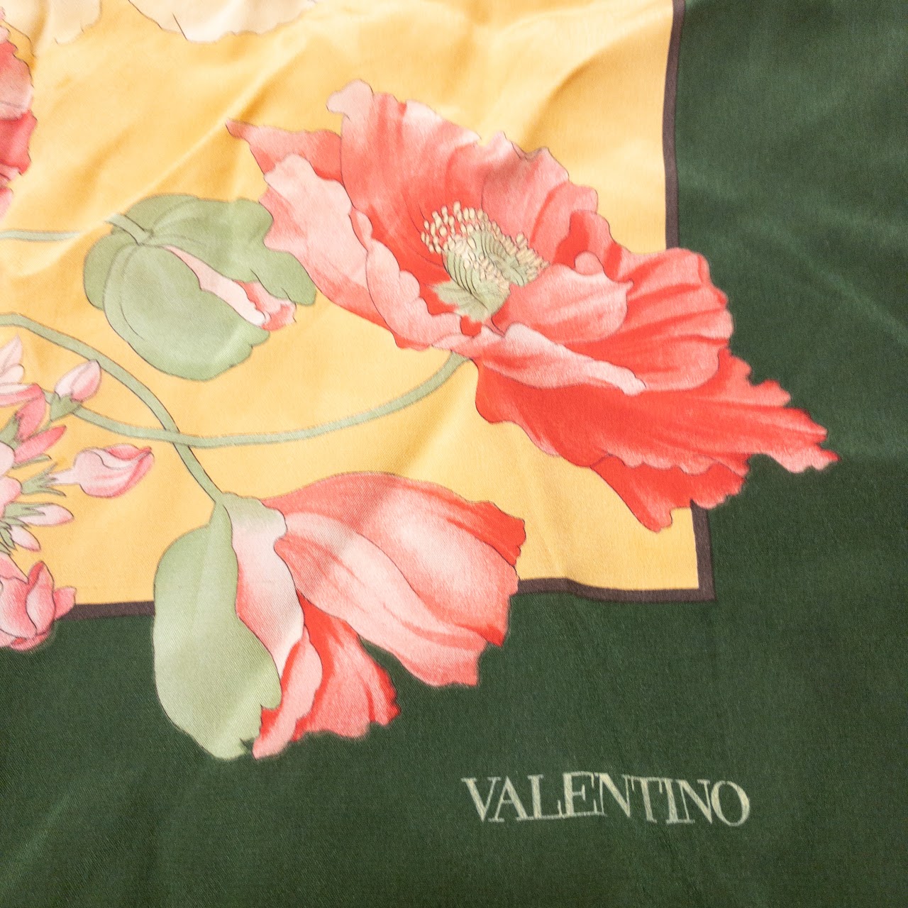 Valentino Silk Floral Scarf