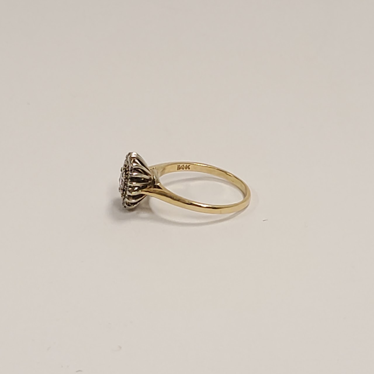 14K Gold & Moissanite Ring