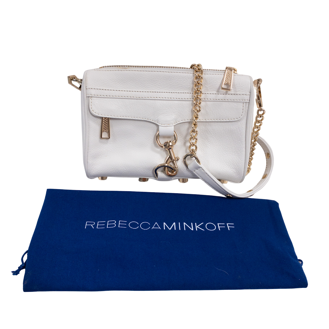 Rebecca Minkoff White Leather Crossbody Bag