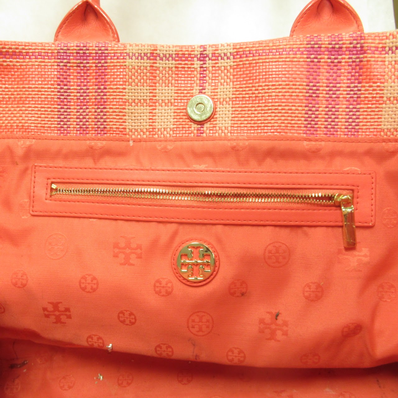 Tory Burch Plaid Tote