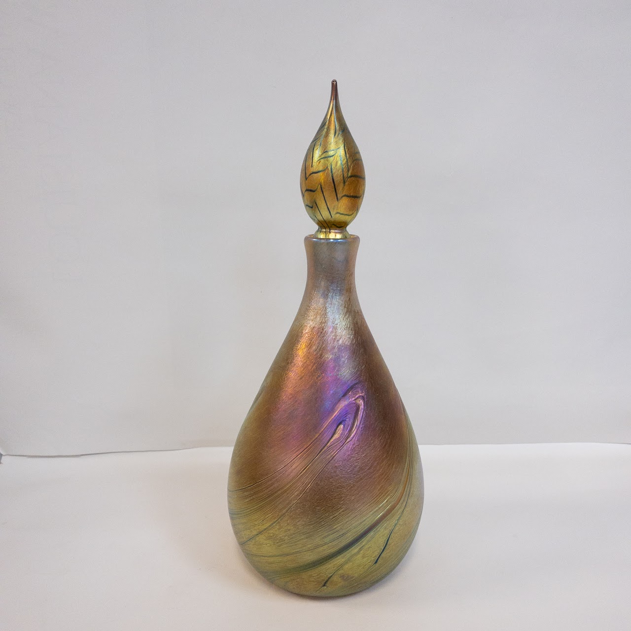 Saul Alcaraz Studio Limited Edition Blown Luster Glass Decanter