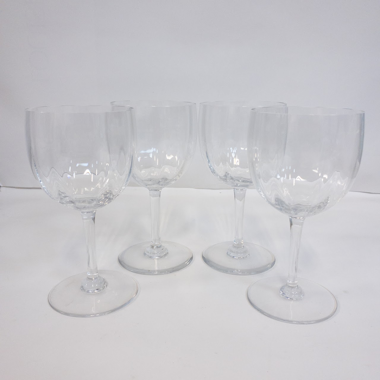 Baccarat Montaigne Optic Water Goblet Set of Four