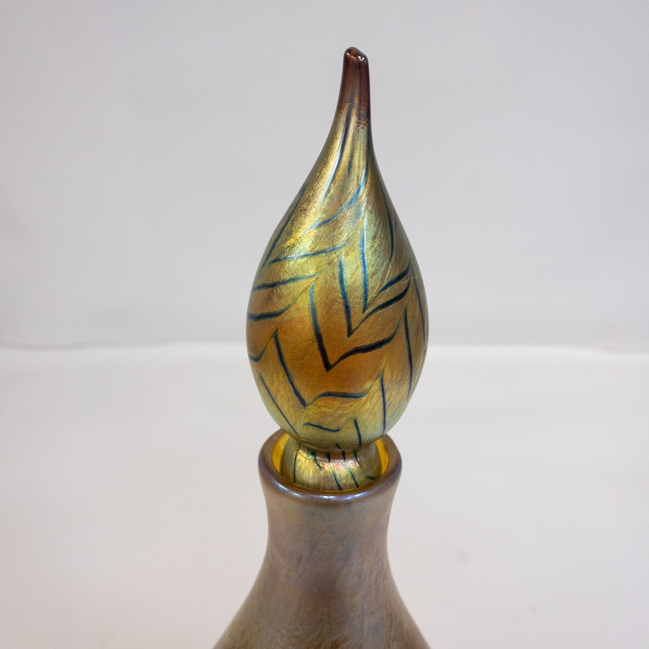 Saul Alcaraz Studio Limited Edition Blown Luster Glass Decanter