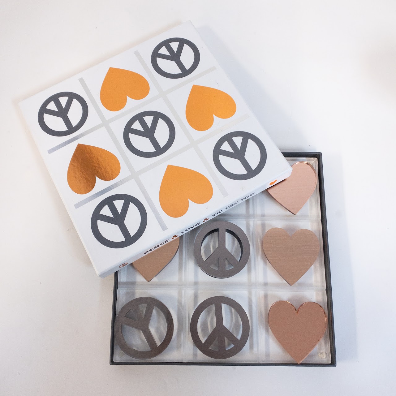 Jonathan Adler 'Peace & Love & Tic Tac Toe' Acrylic Game Set