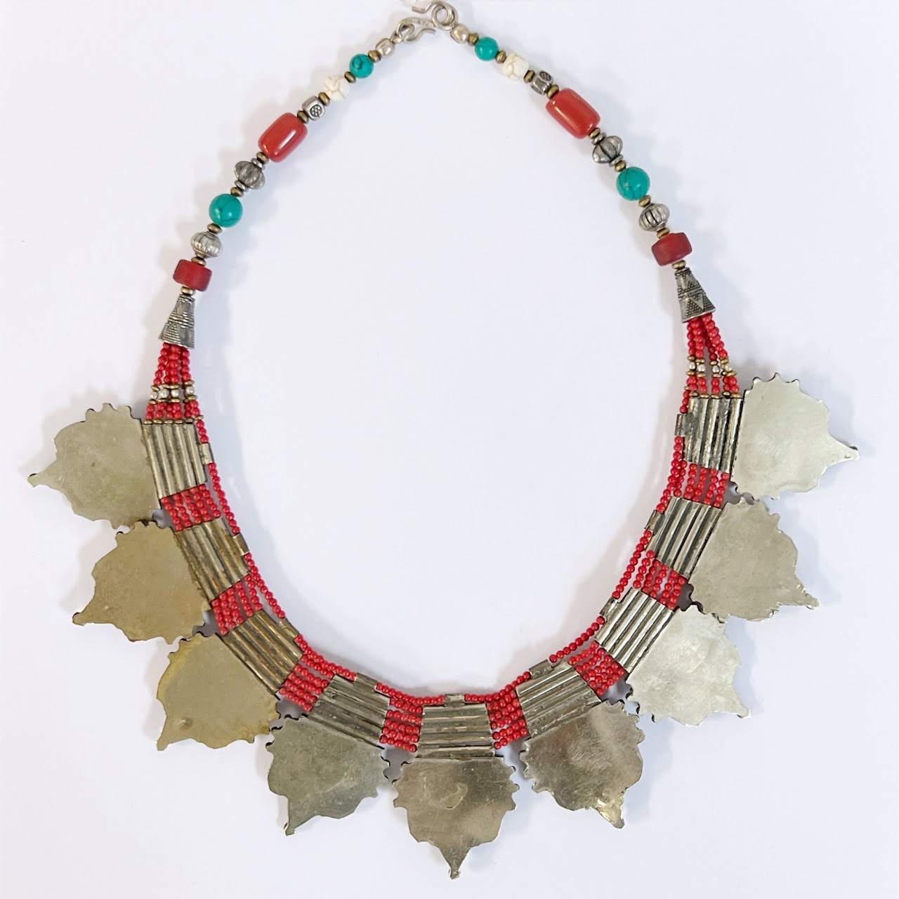 Tibetan Turquoise and Coral Necklace