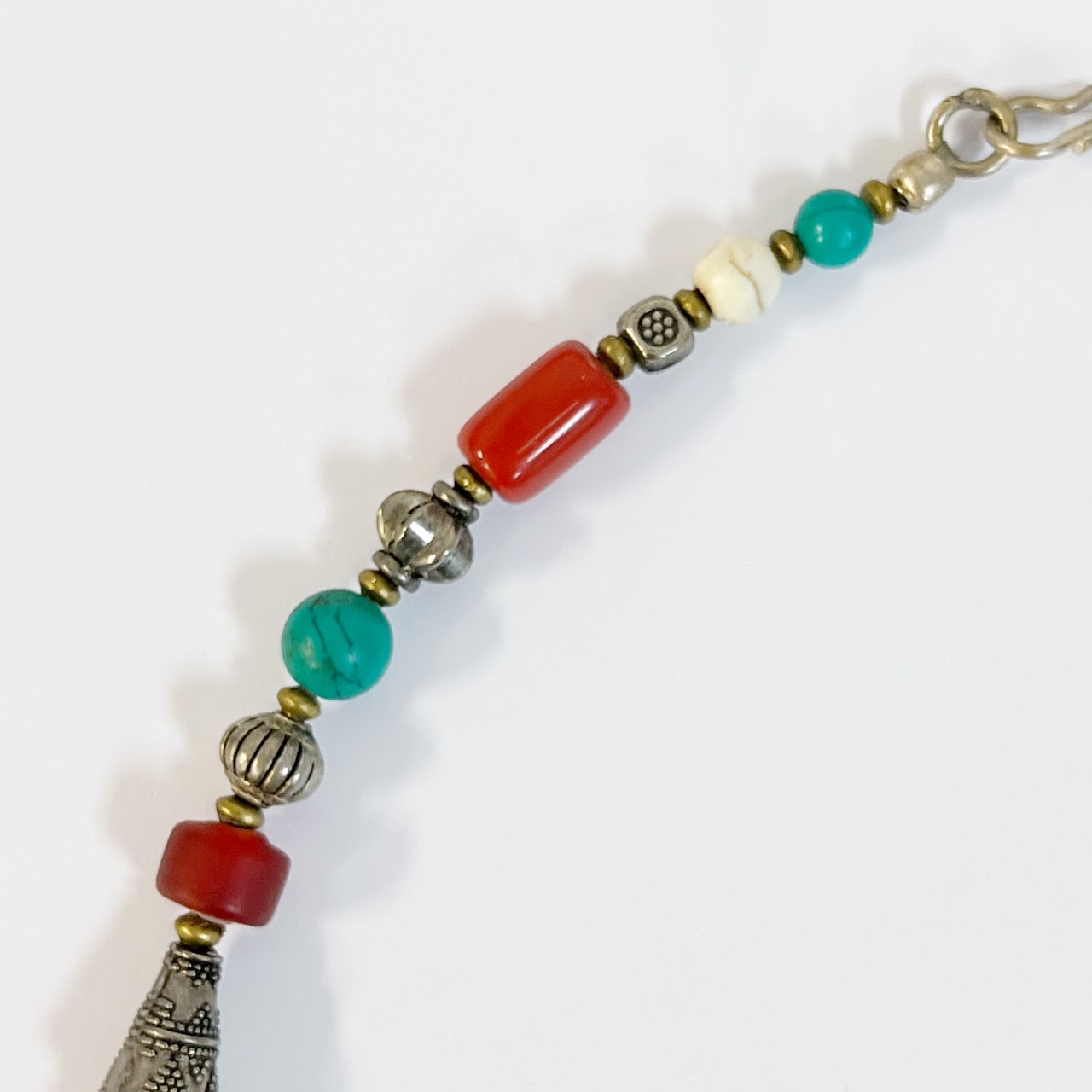 Tibetan Turquoise and Coral Necklace