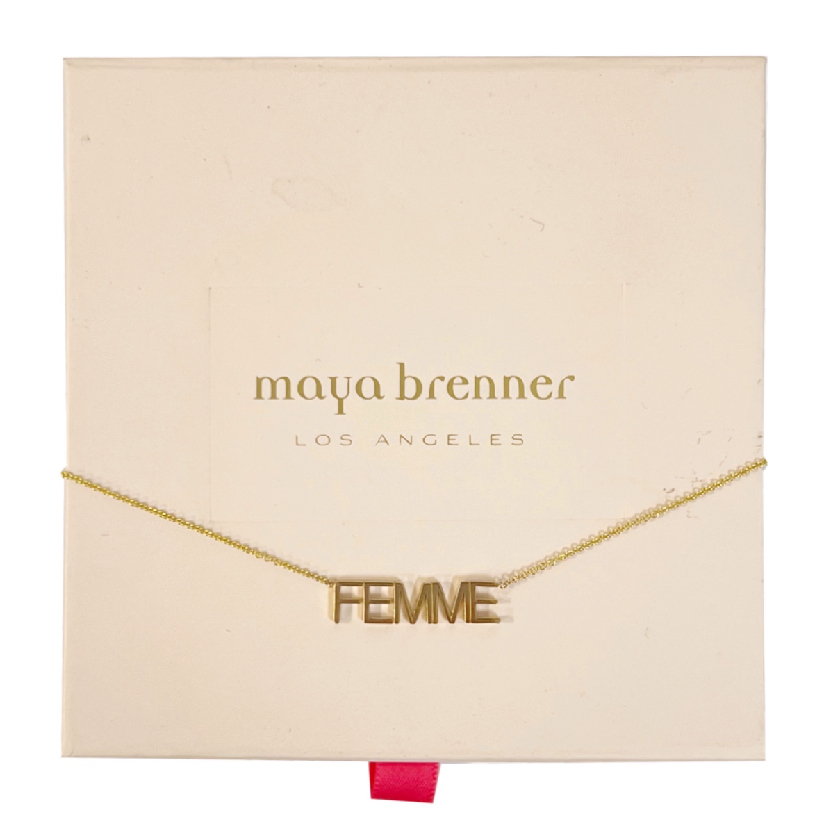 14K Gold Maya Brenner 'Femme' Pendant Necklace