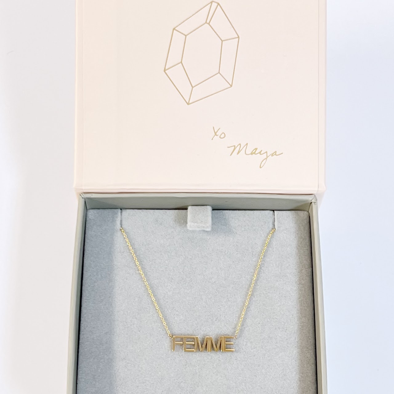 14K Gold Maya Brenner 'Femme' Pendant Necklace