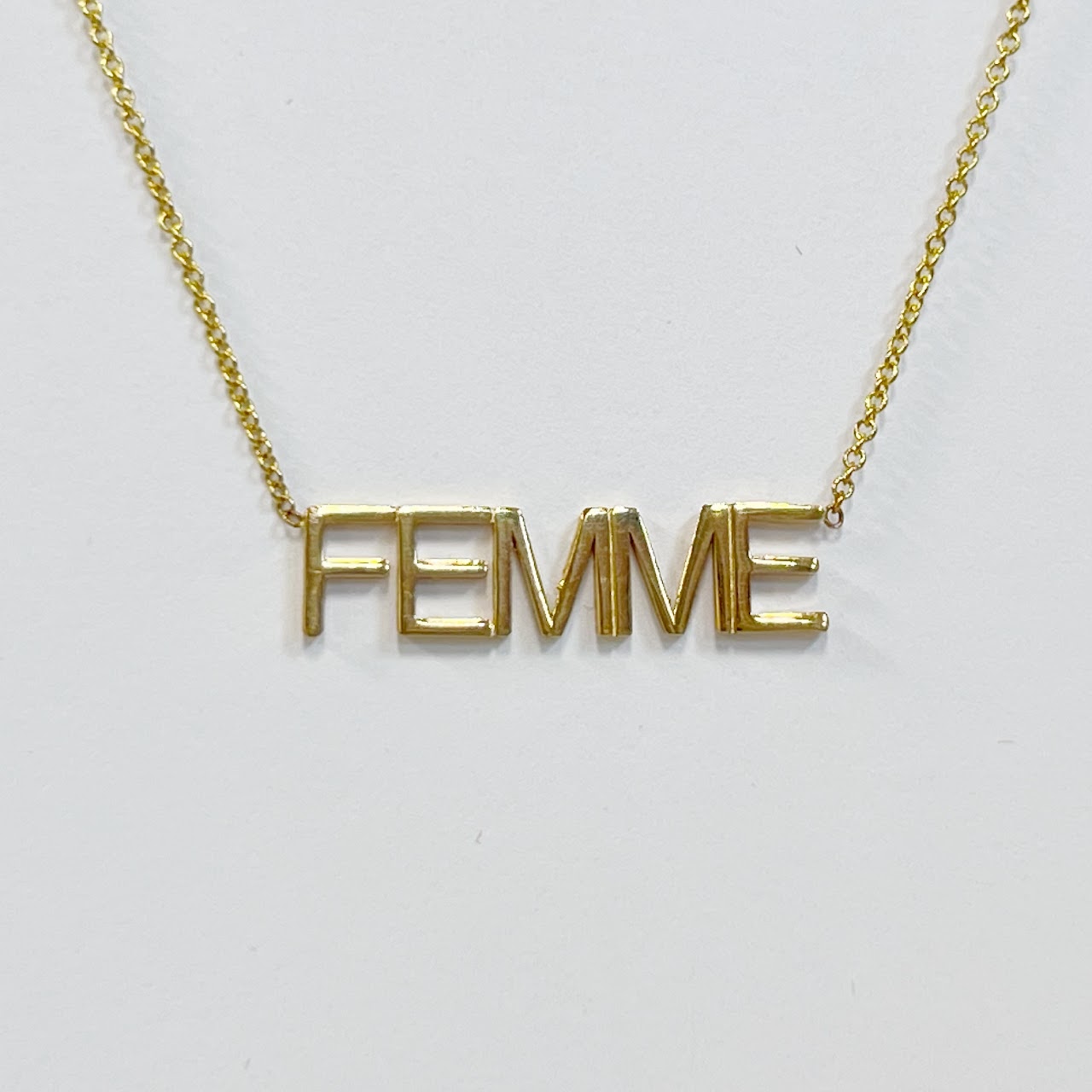 14K Gold Maya Brenner 'Femme' Pendant Necklace