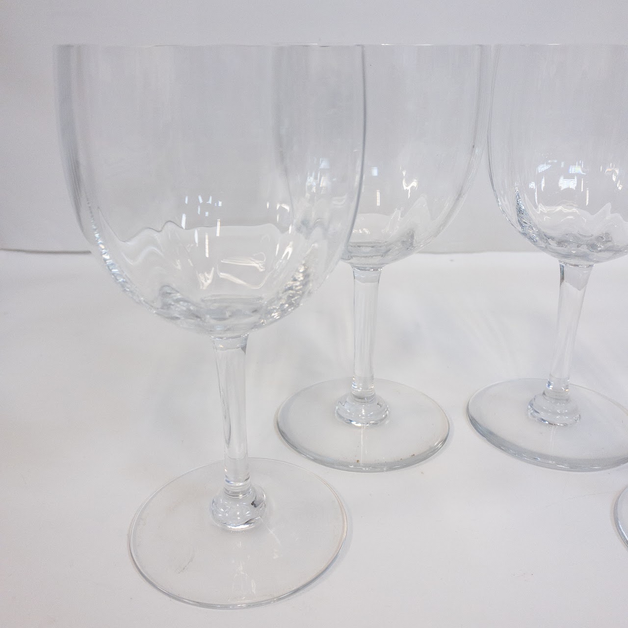 Baccarat Montaigne Optic Water Goblet Set of Four