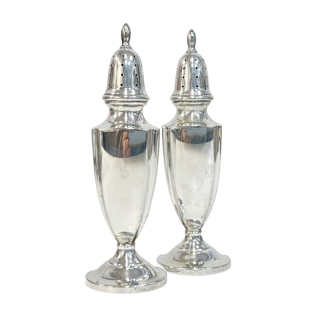 Sterling Silver Fisher Salt and Pepper Shaker Pair