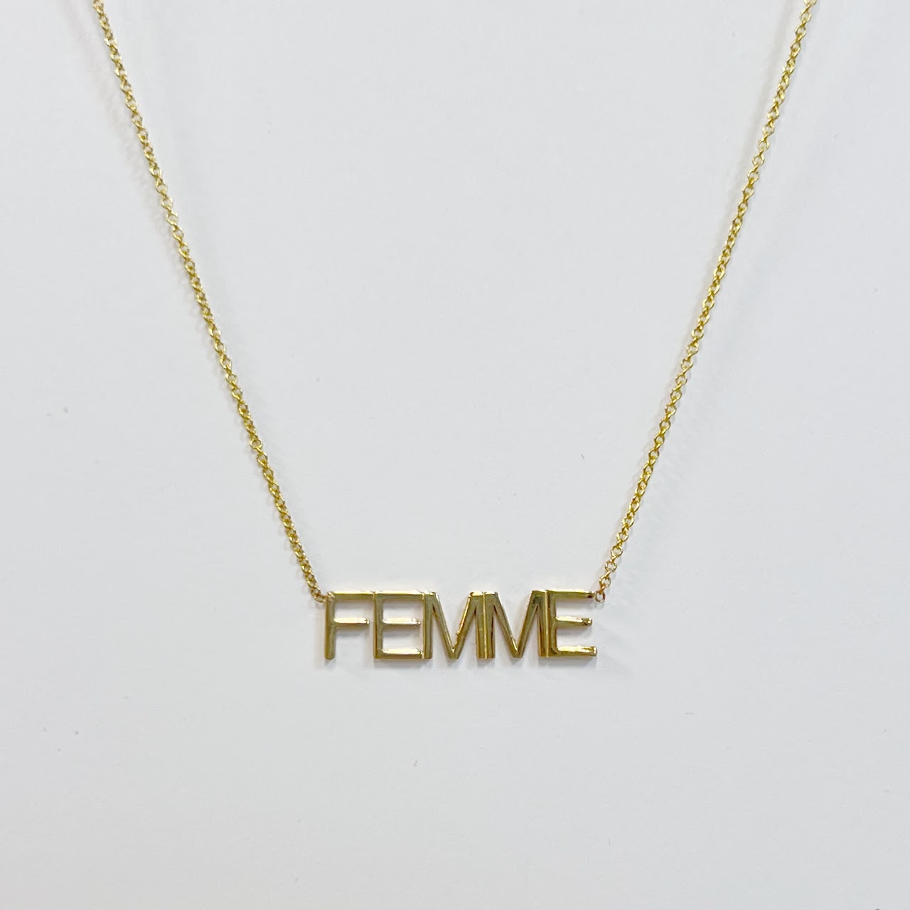 14K Gold Maya Brenner 'Femme' Pendant Necklace