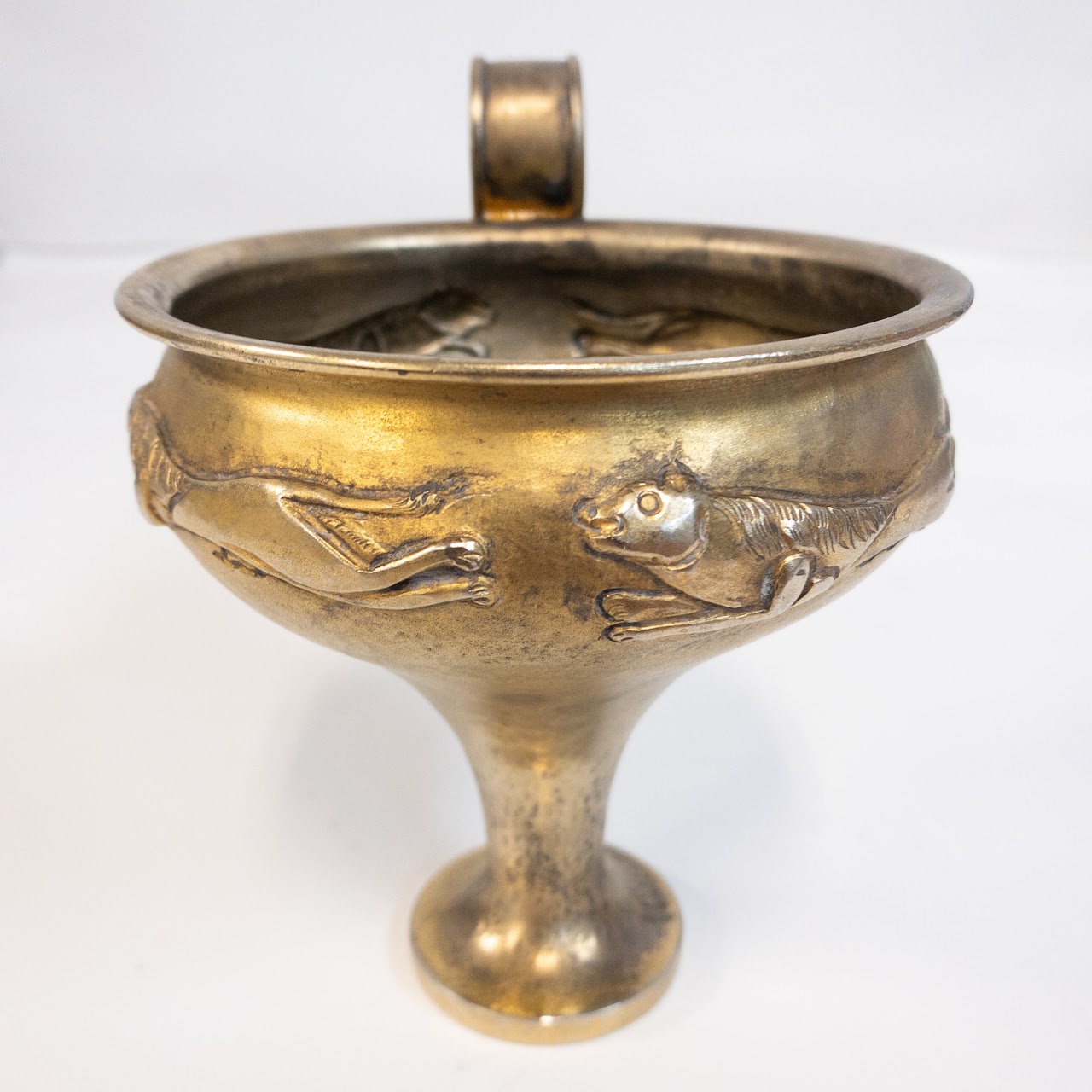 Lalaouinis Gilt 900 Silver Vintage Handled Cup