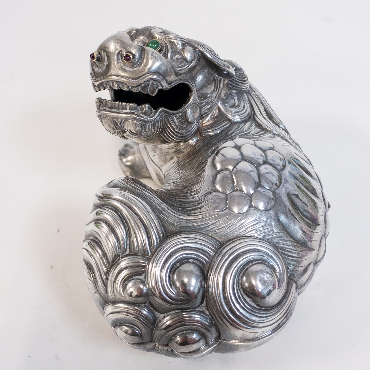 Sterling Silver Heavy Guardian Lion Box