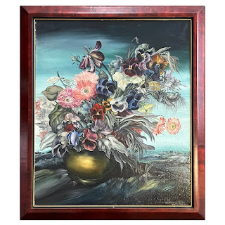 Stanislawa Pietrzak-Krupińska Signed Polish Still Life Oil Painting, 1989