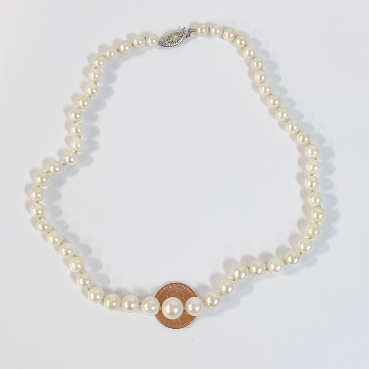 Cultured Pearl Strand with 14K Yellow Gold Clasp