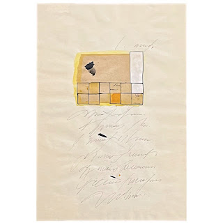 'Resolution of Contemporary Tides' Signed Watercolor and Collage Painting, 1973