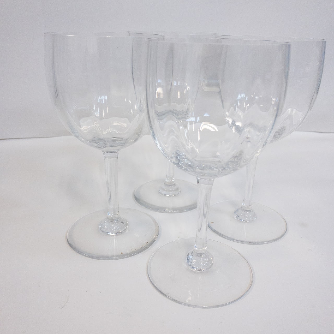 Baccarat Montaigne Optic Water Goblet Set of Four