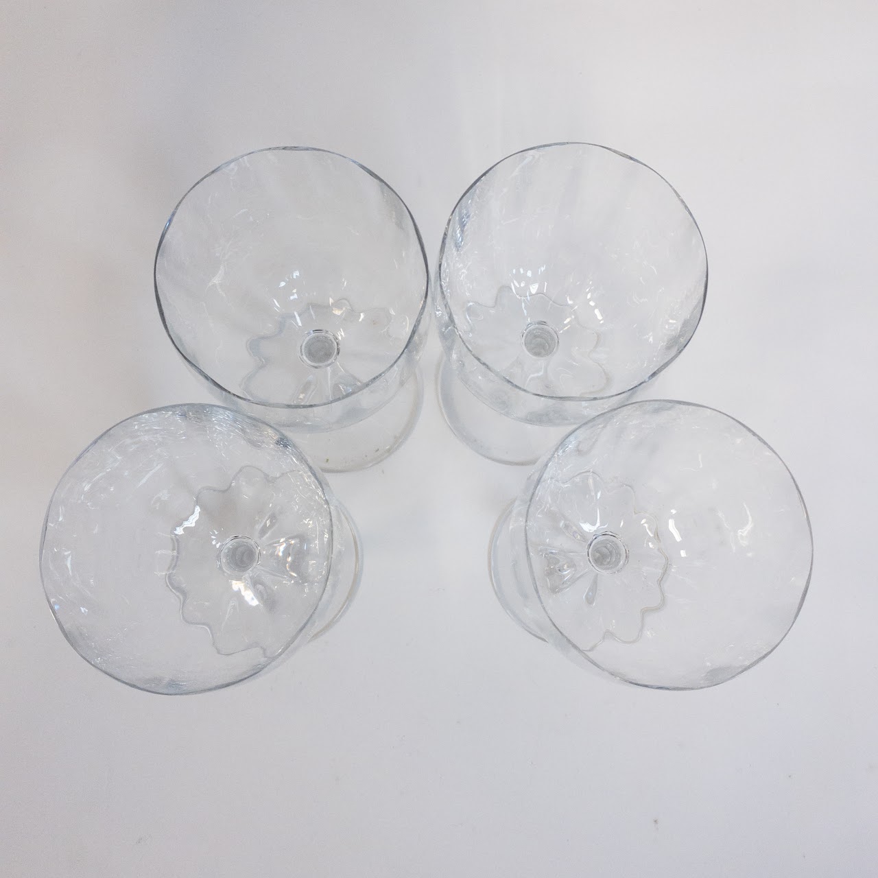 Baccarat Montaigne Optic Water Goblet Set of Four