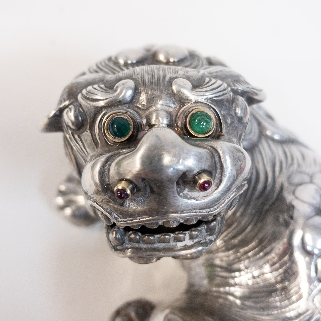 Sterling Silver Heavy Guardian Lion Box