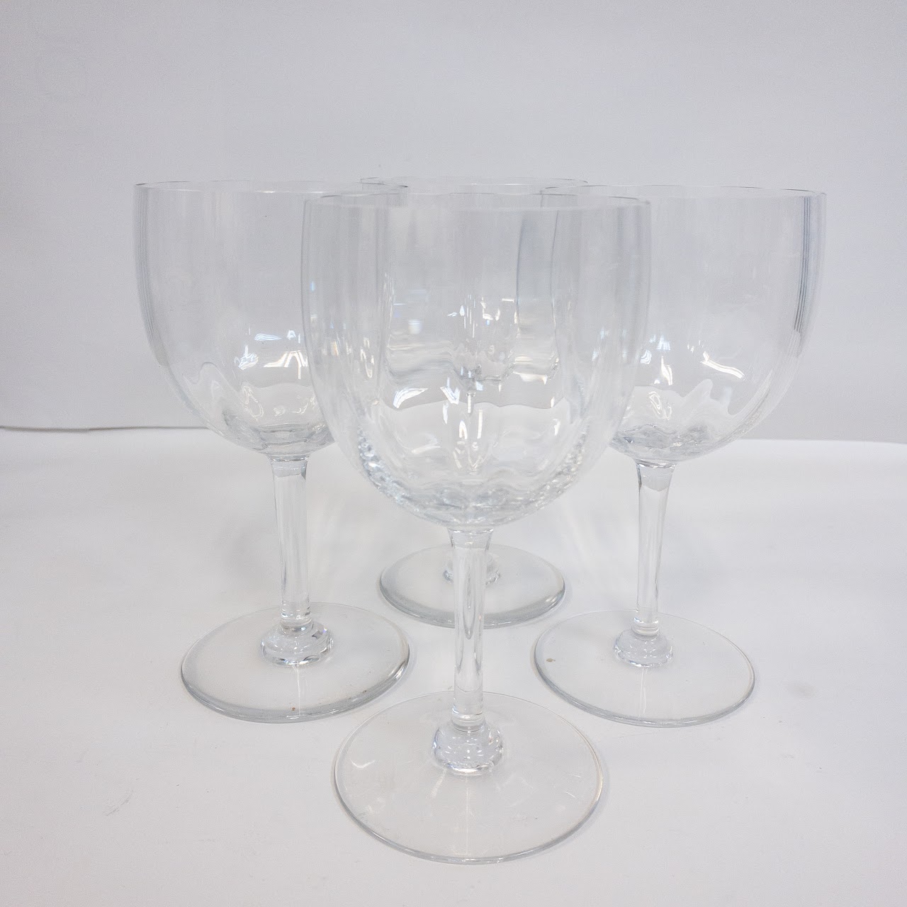 Baccarat Montaigne Optic Water Goblet Set of Four