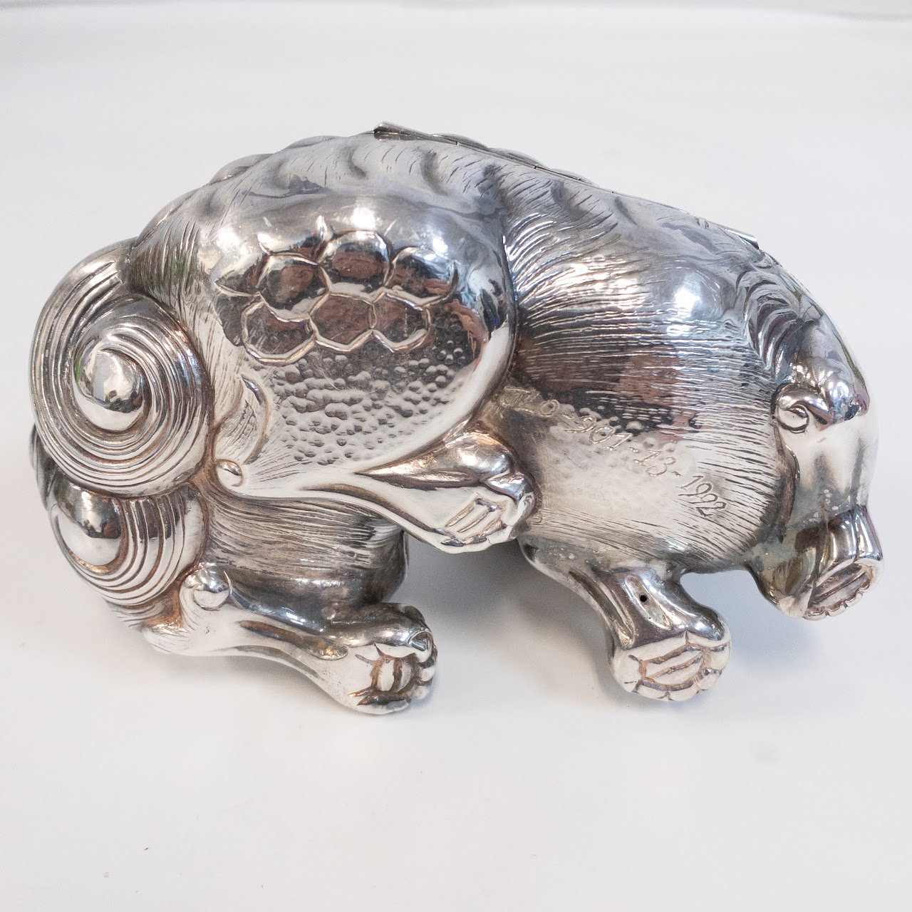 Sterling Silver Heavy Guardian Lion Box