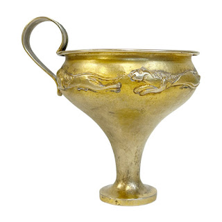 Lalaouinis Gilt 900 Silver Vintage Handled Cup