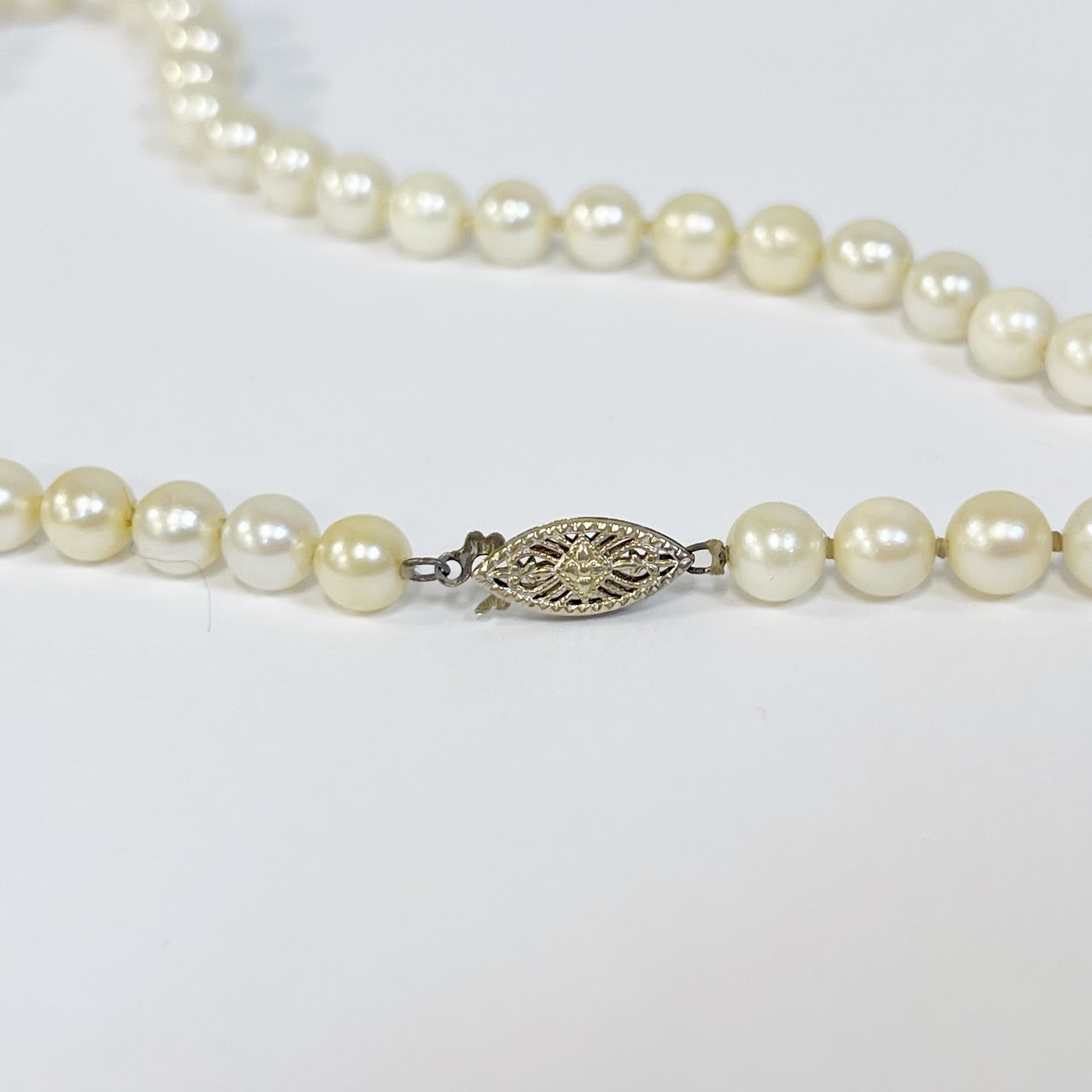 Cultured Pearl Strand with 14K Yellow Gold Clasp