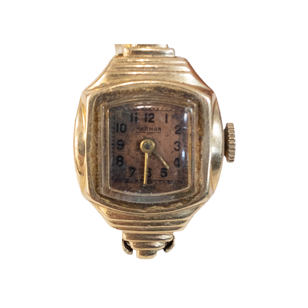 Vintage 14K Gold Art Deco Watch