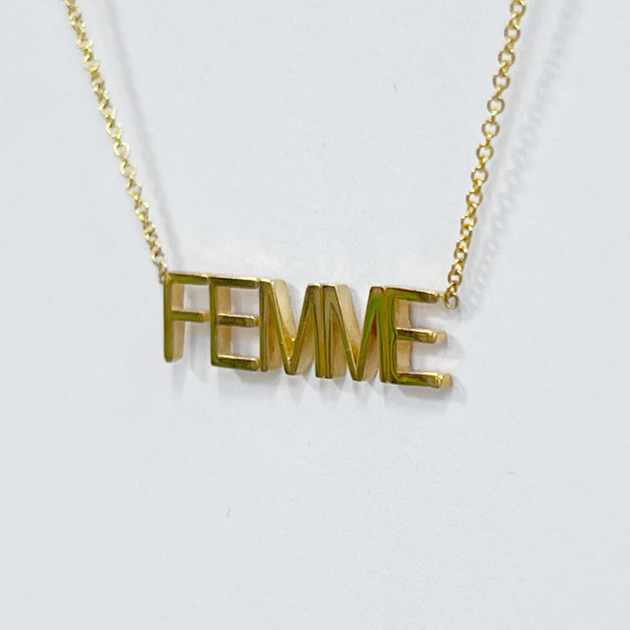 14K Gold Maya Brenner 'Femme' Pendant Necklace