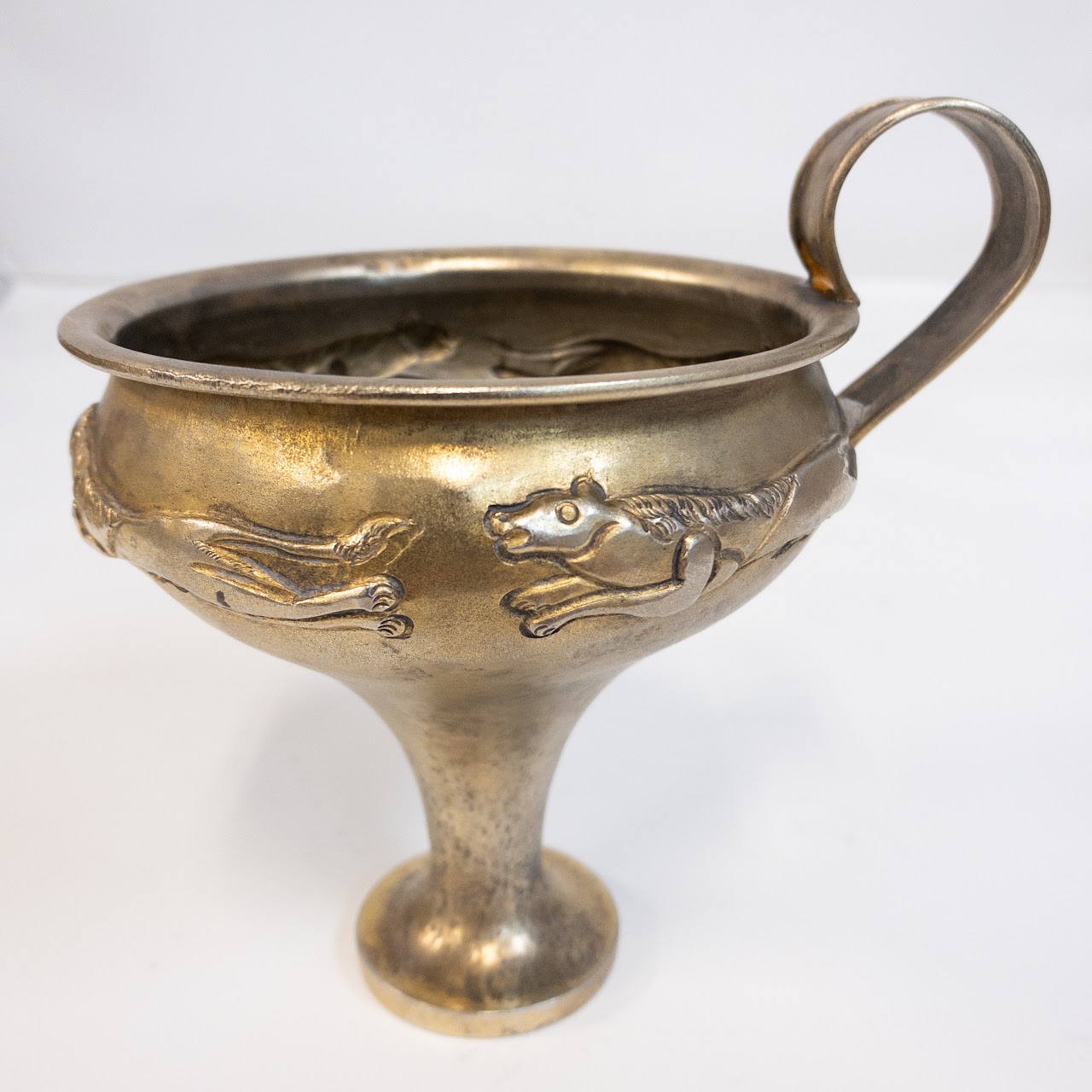 Lalaouinis Gilt 900 Silver Vintage Handled Cup