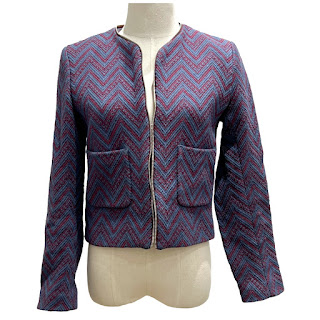 Sandro Paris Chevron Blazer