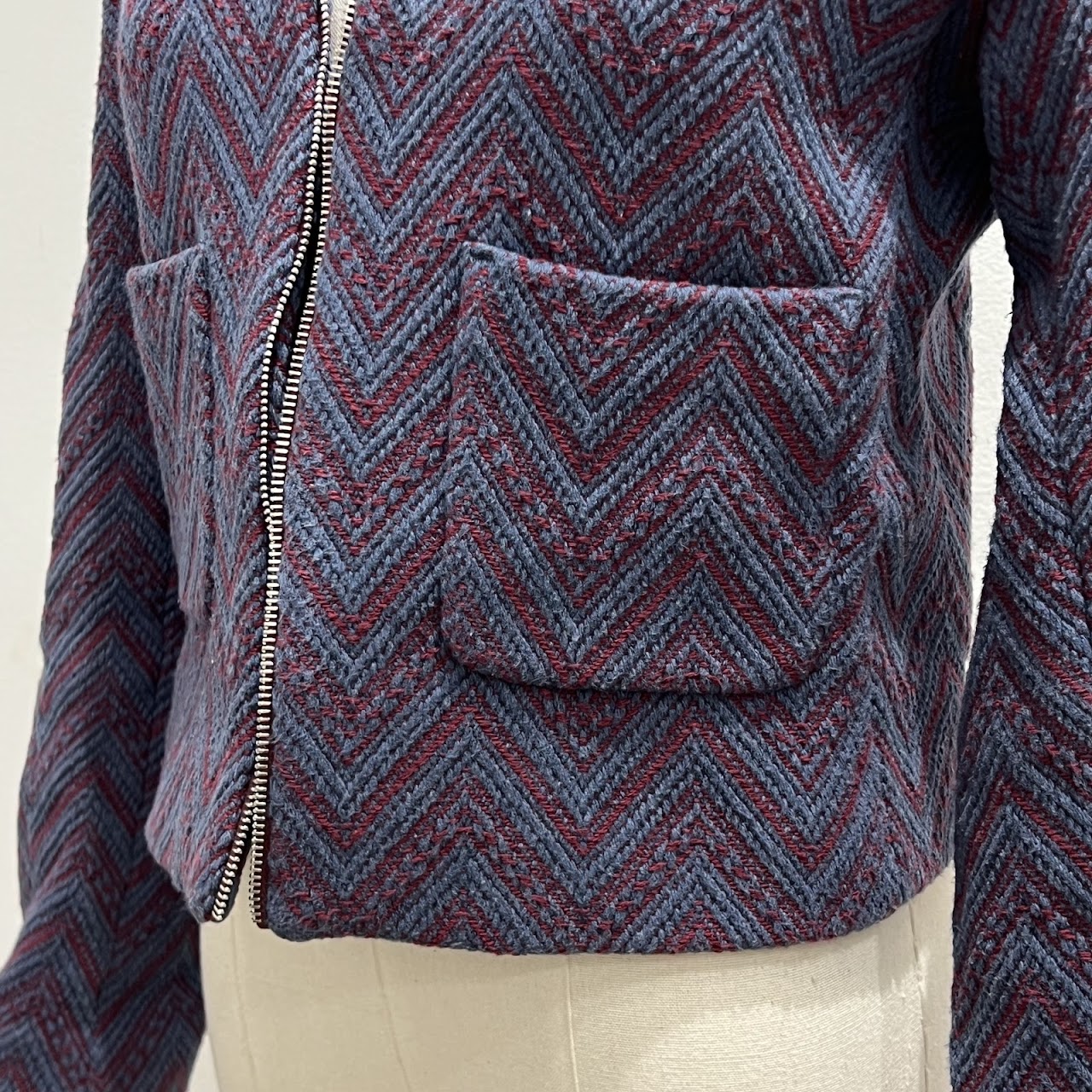 Sandro Paris Chevron Blazer